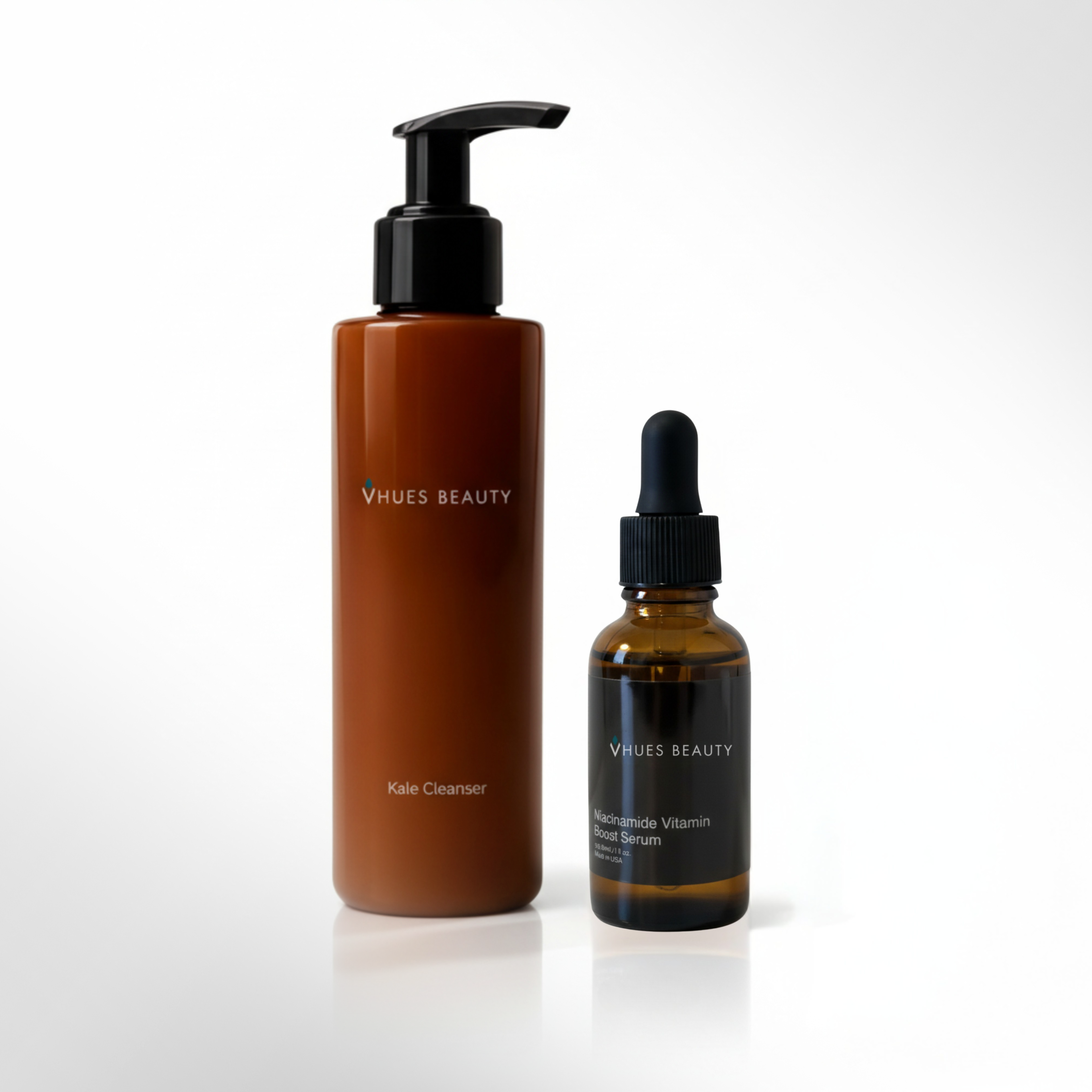 Essential Clarity Pair · Kale Cleanser + Niacinamide + Vitamin C Serum