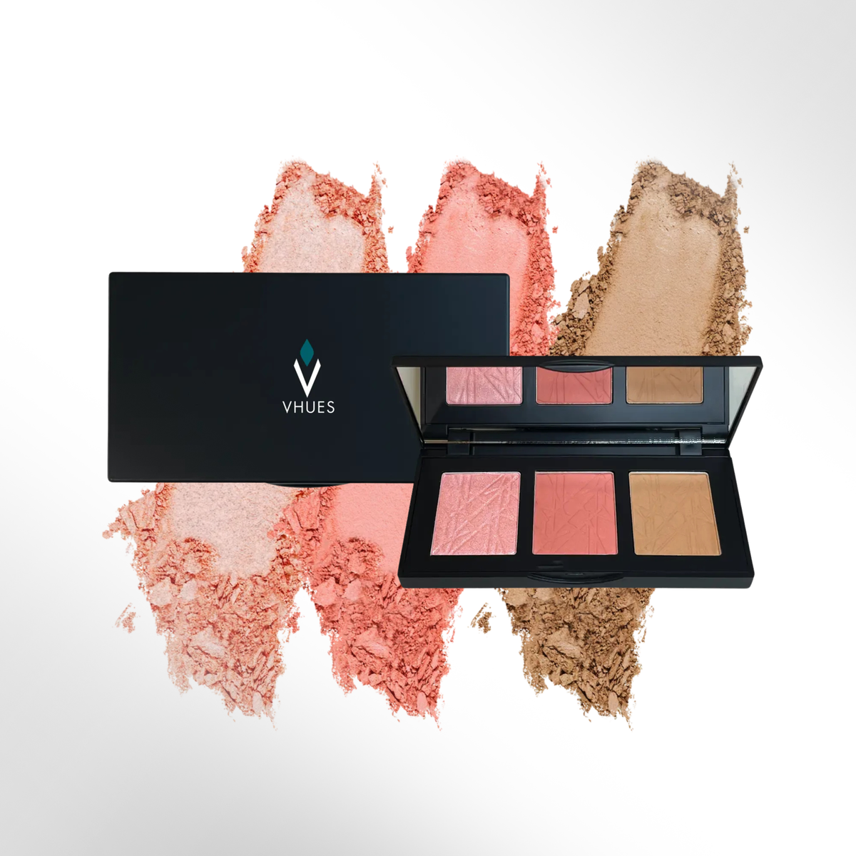 Vegan Pro Cheek Palette · Contour, Blush & Highlighter