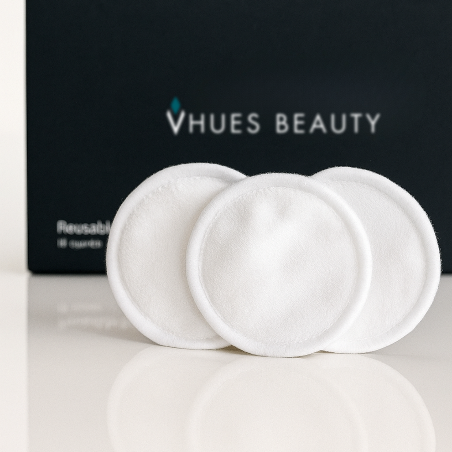 Disques de coton réutilisables en bambou VHUES — Paquet de 12