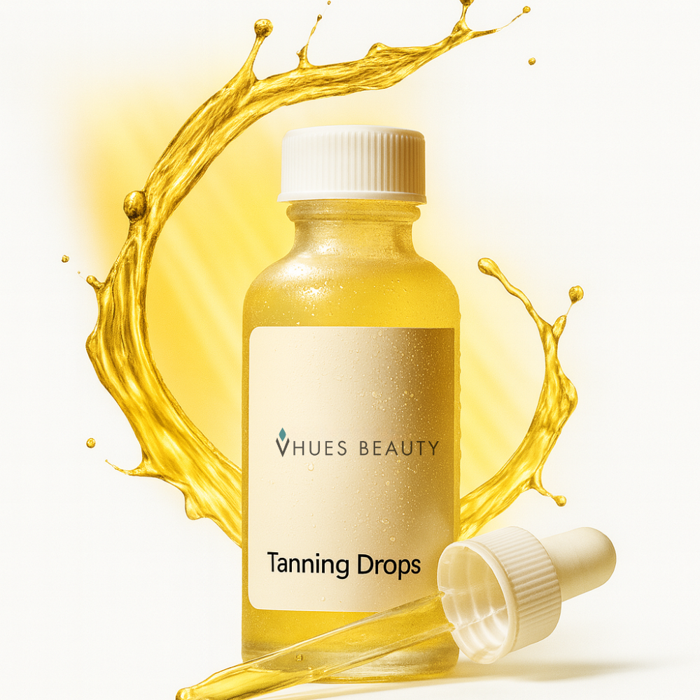 Gouttes de bronzage naturelles VHUES | Ton personnalisé, fini impeccable