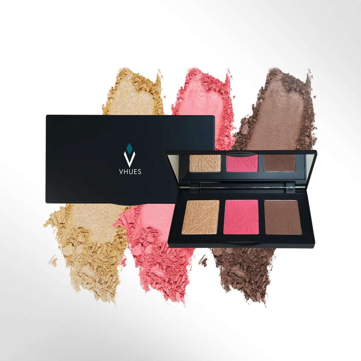 Vegan Pro Cheek Palette · Contour, Blush & Highlighter