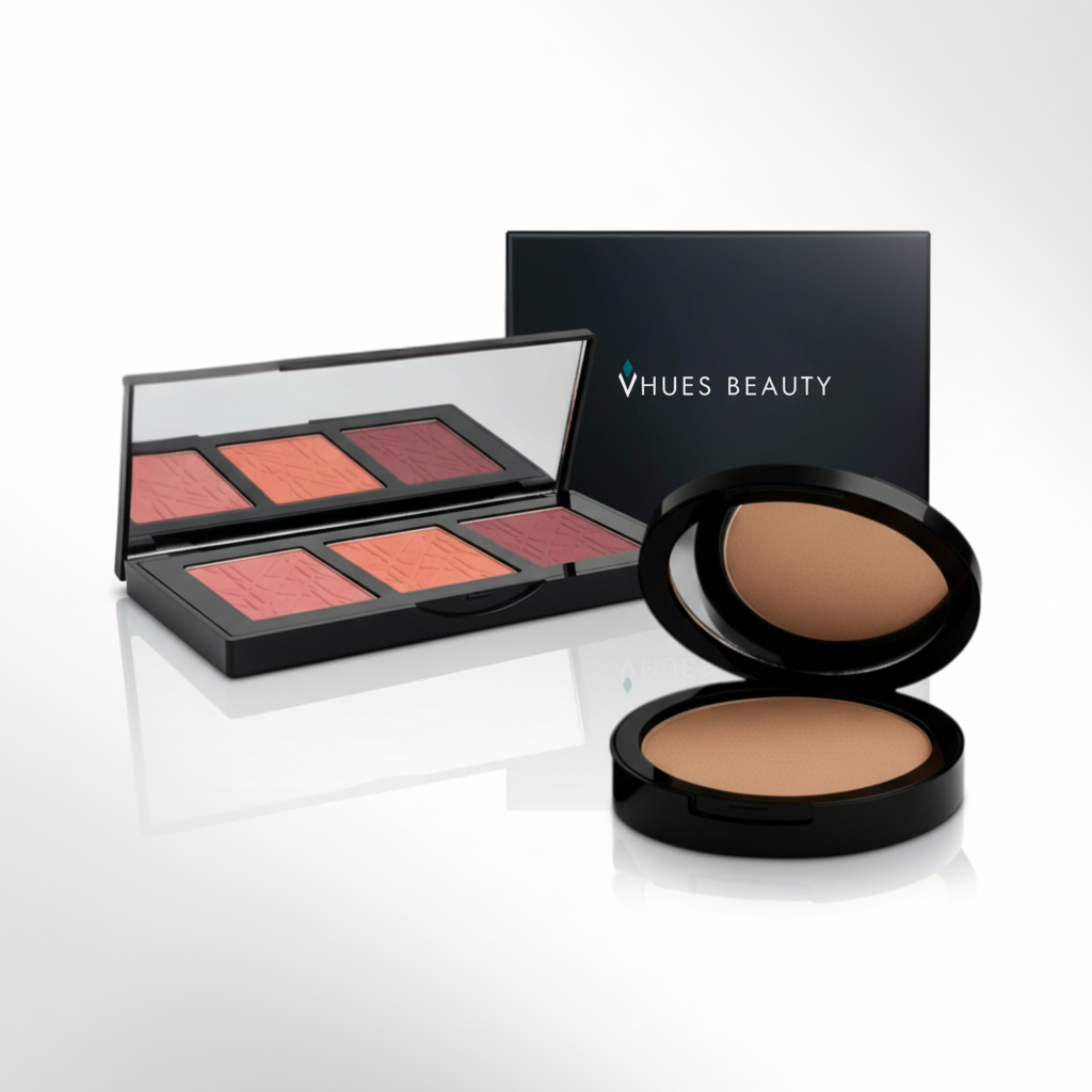 Dimensional Cheek Pair · Blush Palette + Luminizing Powder