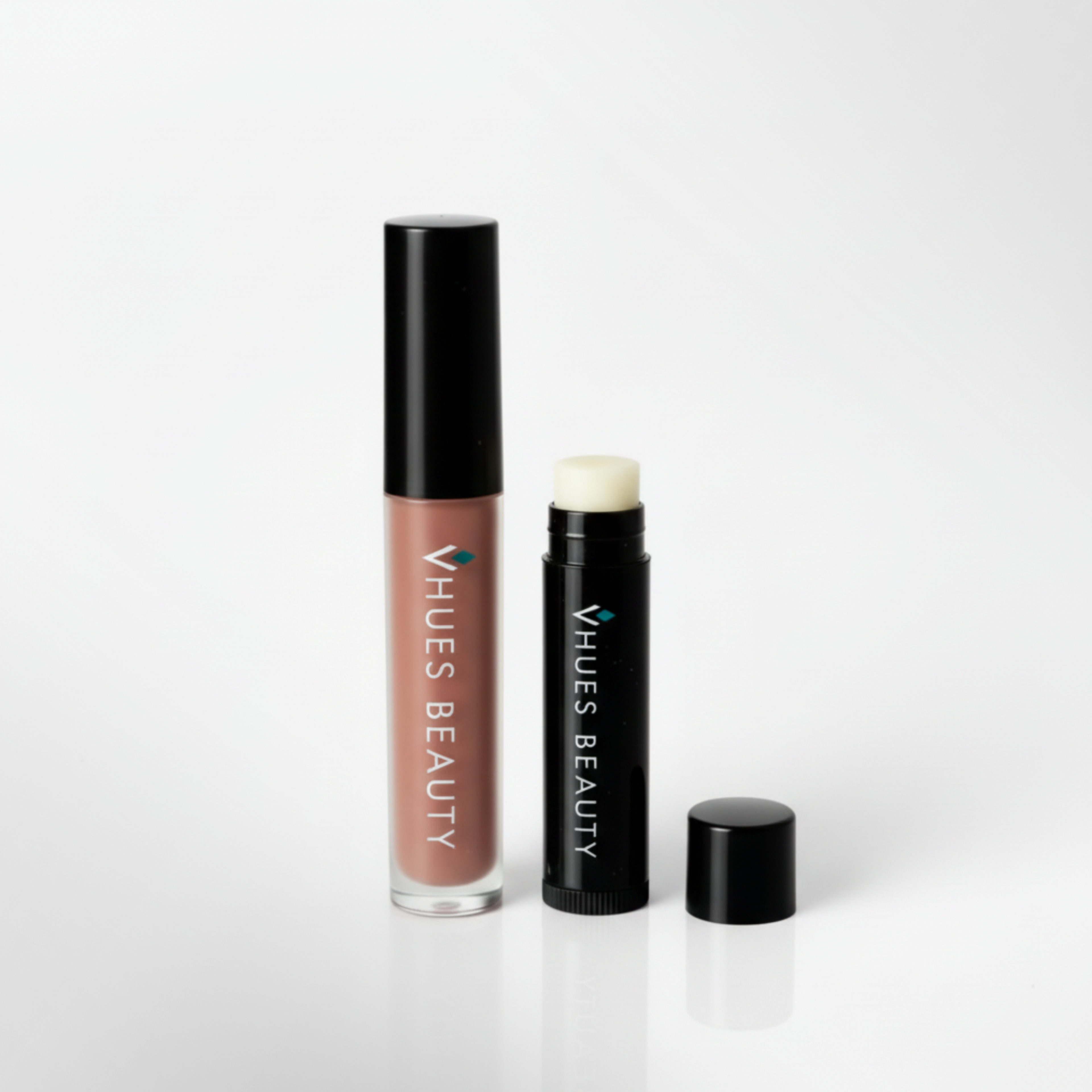 High Shine & Comfort · Lip Gloss + Lip Balm