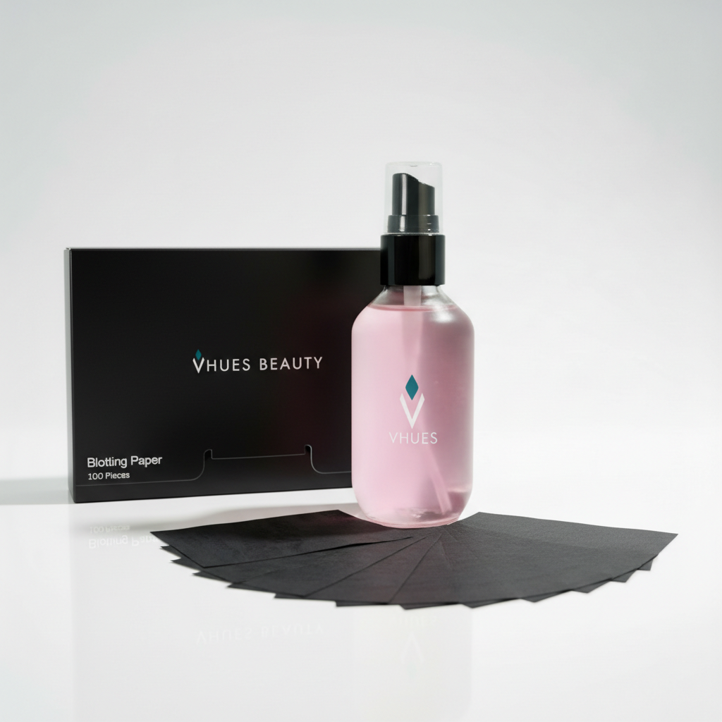 Oil Control Touch-Up Set · Setting Spray + Charcoal Papers